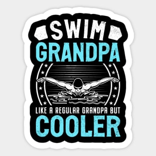 Swim Grandpa - Classic Stars & Stripes Edition Sticker